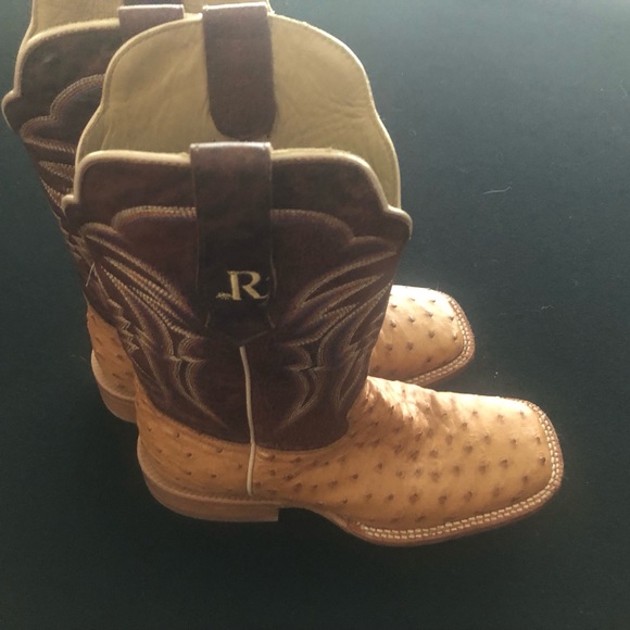 Full quill, ostrich, boots, handmade R Watson Size 9 - Picture 8 of 10